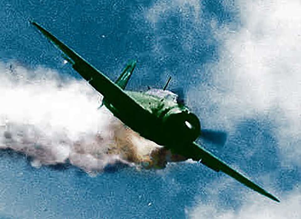 Kamikaze Attacks Begin in The Pacific Theater